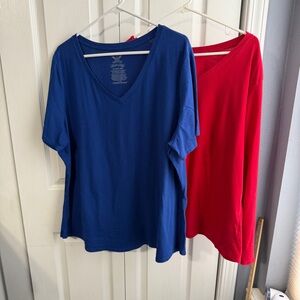 Faded Glory short sleeve long sleeve v neck size 3X